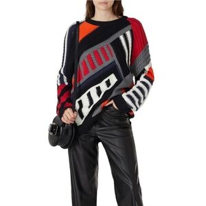 Koche Patchwork Oversize Sweater Size XL